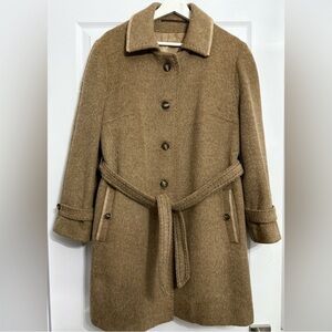 SANNWALD Germany Vintage “Fair Lady” 100% Llama Wool Belted Coat